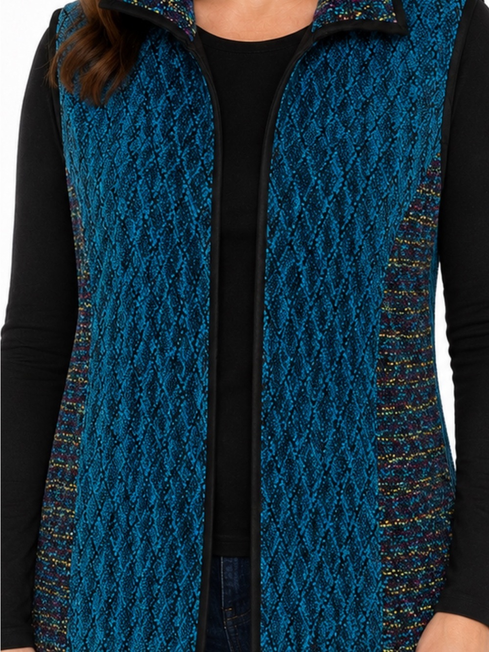 Vintage Laura Fisher Bonvallet Multi Colored Vest 2